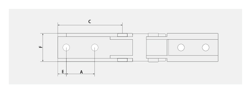 7系列微小型拖链接头安装尺寸图 7系列微小型拖链接头安装尺寸图