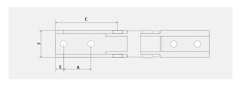 5系列微小型拖链系列接头安装尺寸图 5系列微小型拖链系列接头安装尺寸图