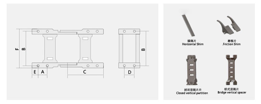 35系列强力型拖链选配接头要装方式图 35系列强力型拖链选配接头要装方式图